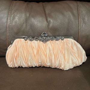 Satin clutch evening/bridal purse